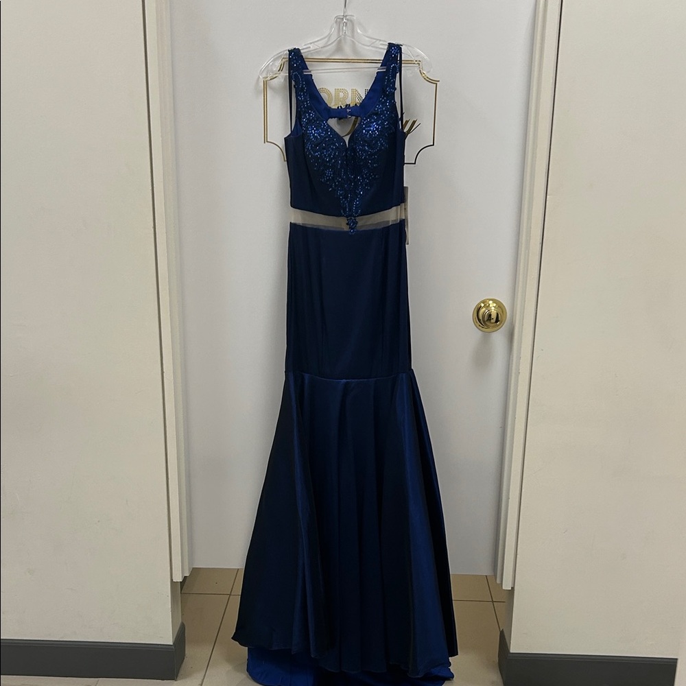 Sophisticated Deep Blue Prom Dress